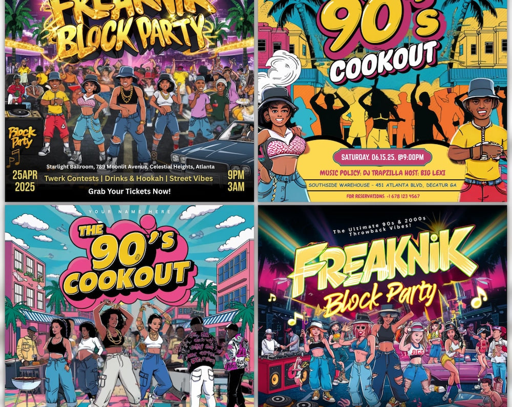 Freaknik Party Flyer Bundle