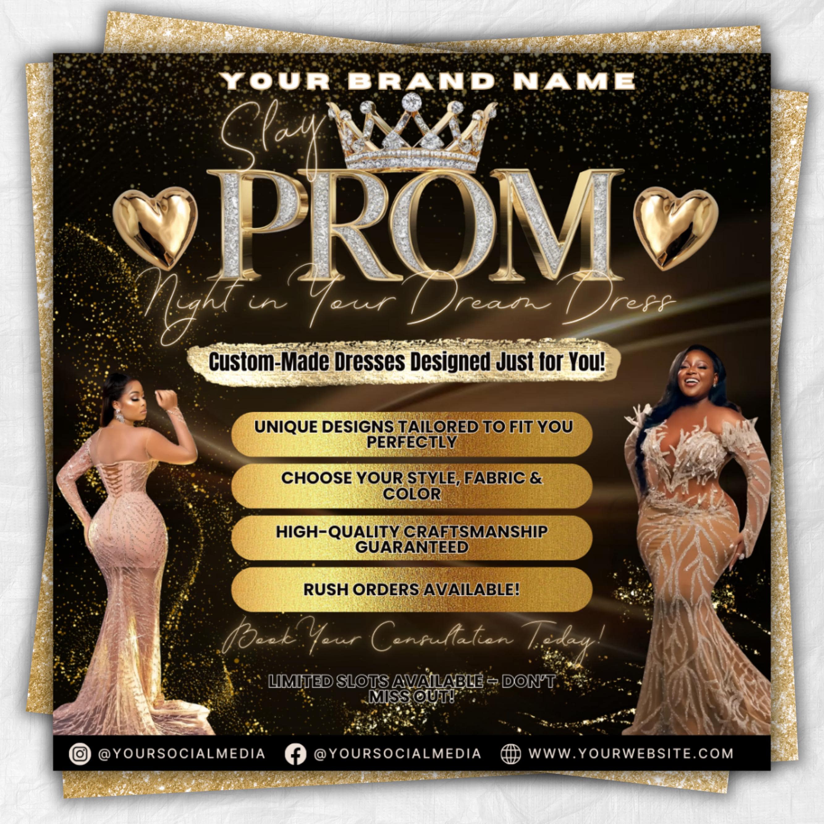 Prom Dress Flyer, Prom Flyer, Prom Flyer Template, Prom Dress flyer Template ,Prom Fashion Flyer,Prom Party Celebration Flyer Canva Template