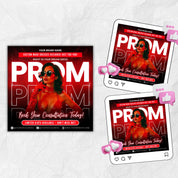 Prom Dress Flyer, Prom Flyer, Prom Flyer Template, Prom Dress flyer Template ,Prom Fashion Flyer,Prom Party Celebration Flyer Canva Template