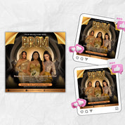 Prom Dress Flyer, Prom Fashion Flyer, Prom Flyer, Prom Flyer Template, Prom Dress flyer Template, Prom Party Dress Flyer Canva Template