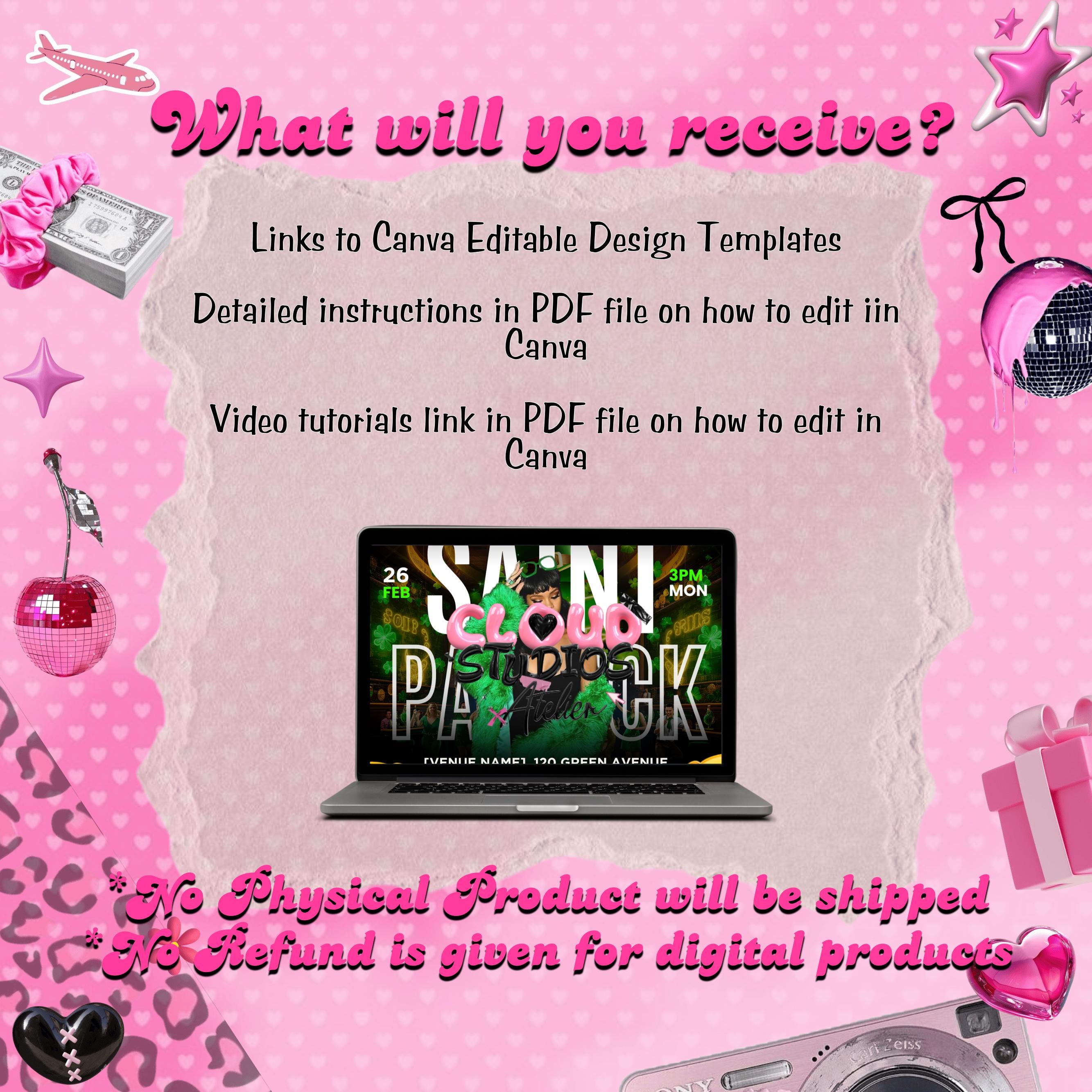 Saint Patrick's Day Party Flyer, St Patrick's Day Invitation, St Patrick's Nightclub Flyer, Saint Patrick's Celebration Flyer Canva Editable