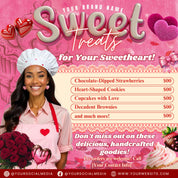 Valentine's Sweet Treats Flyer, February Bake Sale Flyer, Valentine Special Bakery Flyer, Valentine Sale Flyer, Canva Editable Template