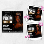 Prom Invitation, Prom Send Off Flyer, Prom Invitation Flyer, Prom Flyer, Prom Invite Flyer,Prom Party Invite,Canva Template,instant download
