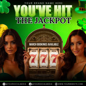 March Booking Flyer Bundle, March Books, St. Patricks Day Flyer,Casino Flyer, Book Now Flyer, Lash Tech Flyer,Hair Nail Flyer Canva Template
