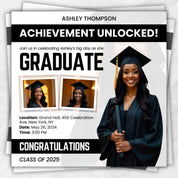 Editable Graduation Invitation Flyer, Graduation Party, Class Of 2025 Flyer, Graduate Flyer,Graduation Party, Graduation Invitation Template