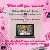 Pisces Birthday Flyer, Pisces Flyer, Birthday flyer, Pisces Bash Flyer, Bday Flyer, Birthday Event, Invitation Flyer, Canva Template