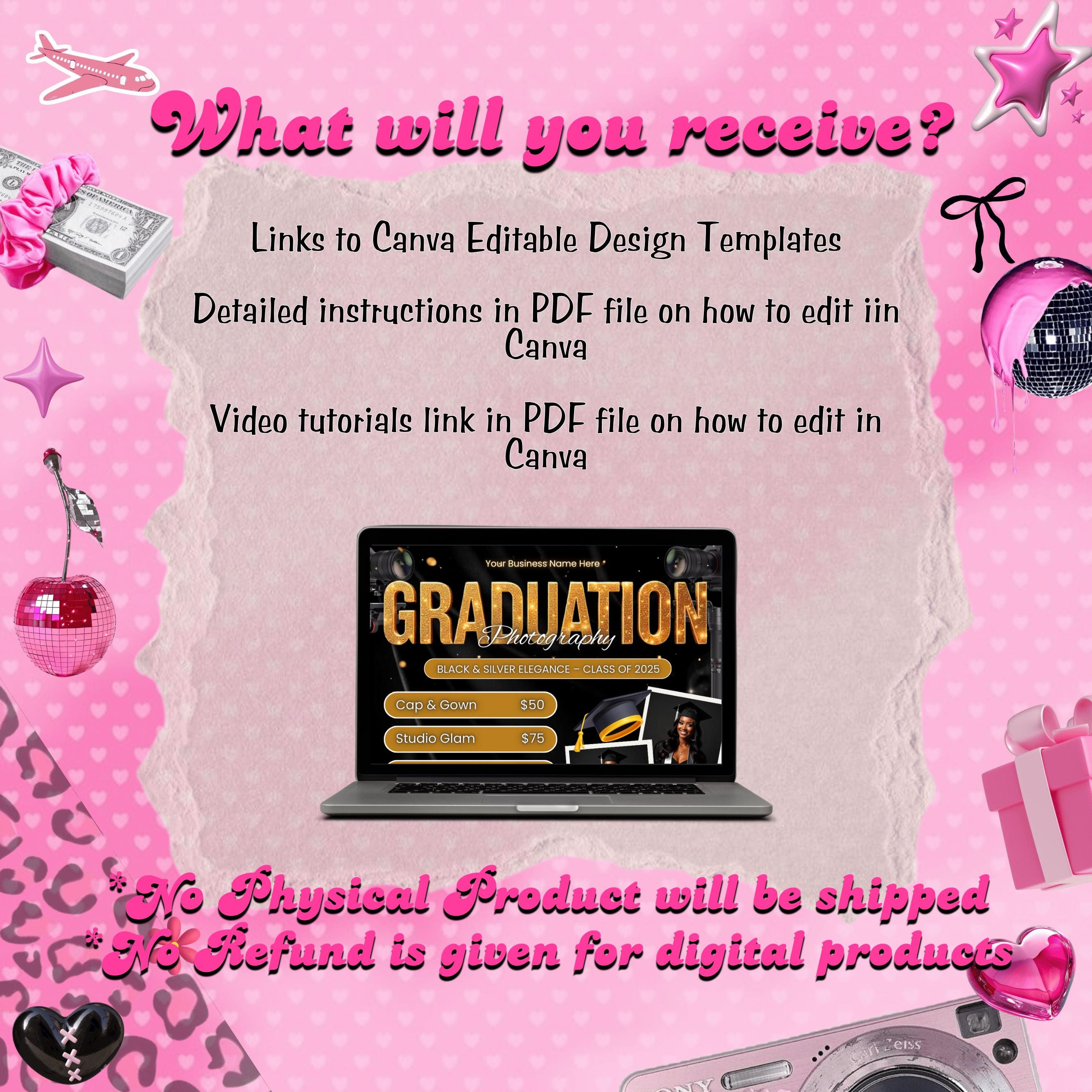 Graduation Photoshoot Flyer, Graduation Photos Flyer, Photographer Flyer, Grad Photo Shoot Flyer, Graduation Season Flyer, Canva Template,