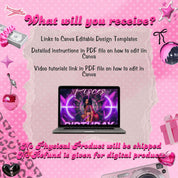 Pisces Birthday Flyer, Pisces Flyer, Birthday flyer, Pisces Bash Flyer, Bday Flyer, Birthday Event, Invitation Flyer, Canva Template