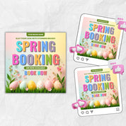 Spring Booking Flyer, Spring Sale, Spring Break Sale Flyer, DIY Flyer Template Design, Spring Flyer, Hair Lash Nail Makeup Braids Wigs Canva