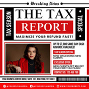 Tax Preparation Flyer, Tax Flyer, Tax Season, Tax Prep Season Flyer, Accountant Flyer, Tax Prep Instagram Template, Tax Preparation Flyer
