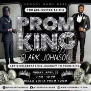 Vote for Prom King Flyer, Prom Send Off Flyer, Prom Invitation Flyer, Prom King Flyer, Graduation Flyer, Prom King Template, Canva Template