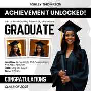 Editable Graduation Invitation Flyer, Graduation Party, Class Of 2025 Flyer, Graduate Flyer,Graduation Party, Graduation Invitation Template