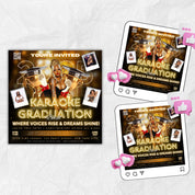 Graduation Party Flyer, Grad Party Invite, Class of 2025, Graduate Invitation, Grad Night Club Flyer, Diy Flyer Template Grad Canva Template