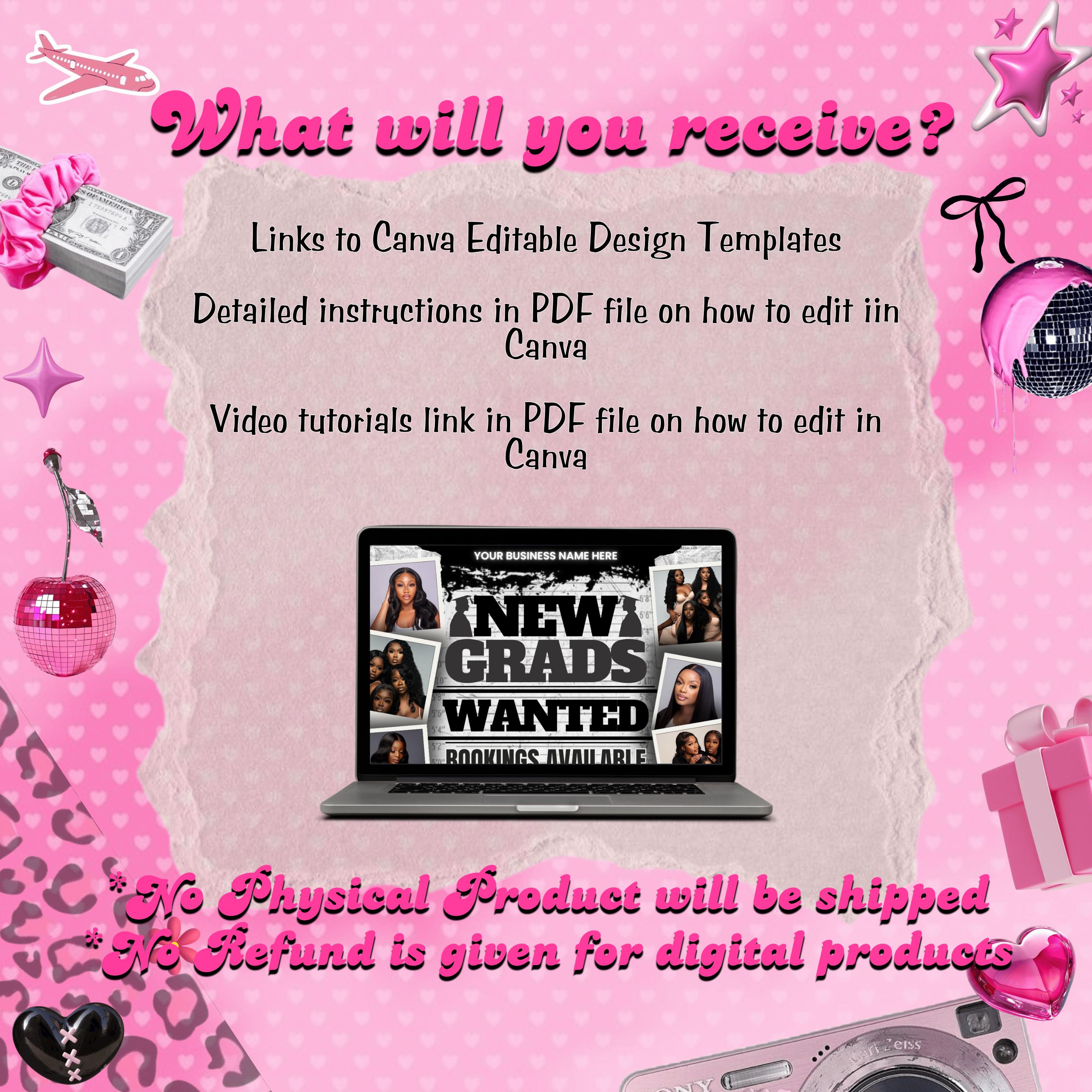 Graduation Booking Flyer, Graduation Special Flyer, Graduation Deals, Grad Books Open, Graduation Nail booking flyer, Hair, Lash Tech Flyer