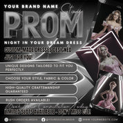 Prom Dress Flyer, Prom Flyer, Prom Flyer Template, Prom Dress flyer Template ,Prom Fashion Flyer,Prom Party Celebration Flyer Canva Template