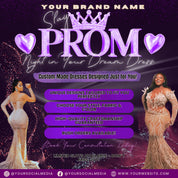 Prom Dress Flyer, Prom Flyer, Prom Flyer Template, Prom Dress flyer Template ,Prom Fashion Flyer,Prom Party Celebration Flyer Canva Template