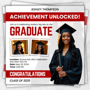 Graduate Flyer, Graduation Party, Graduation Invitation, Grad She Did It Party, Class Of 2025 Flyer, Grad Announcement Flyer, Canva Template