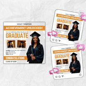 Graduate Flyer, Graduation Party, Graduation Invitation, Grad She Did It Party, Class Of 2025 Flyer, Grad Announcement Flyer, Canva Template