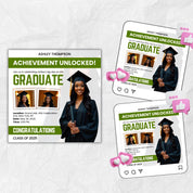 Graduate Flyer, Graduation Party, Graduation Invitation, Grad She Did It Party, Class Of 2025 Flyer, Grad Announcement Flyer, Canva Template