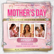 Mother's Day Booking Flyer, DIY Flyer Template, May Bookings flyer, Mother's Day Lash, May Wig, May Nails, May Braids Makeup Nails Lash