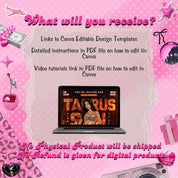 Taurus Season Party Flyer, Birthday Szn Flyer, Taurus Invitation Flyer, Taurus Birthday Event, Social Media Flyer, Premade Flyer Template