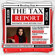 Tax Preparation Flyer, Tax Flyer, Tax Season, Tax Prep Season Flyer, Accountant Flyer, Tax Prep Instagram Template, Tax Preparation Flyer