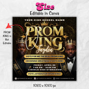 prom king flyer, prom and graduation flyer,vote 4 me prom king flyer,prom party flyer,vote prom king,vote king prom,black& gold king flyer