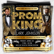 Vote for Prom King Flyer, Prom Send Off Flyer, Prom Invitation Flyer, Prom King Flyer, Graduation Flyer, Prom King Template, Canva Template