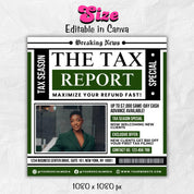 Tax Preparation Flyer, Tax Flyer, Tax Season, Tax Prep Season Flyer, Accountant Flyer, Tax Prep Instagram Template, Tax Preparation Flyer