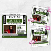 Vote Prom Queen Flyer, Prom Flyer,Prom Queen Campaign Flyer,Prom Queen Flyer,Campaign Flyer,High School Class of 2025,Homecoming Queen Flyer