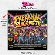 Freaknik Party Flyer, Block Party Flyer, Pool Mansion Party, Summer Party Flyer, Beach Party Flyer, Splash Alt, Canva Editable Template