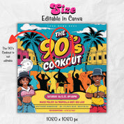 Freaknik Party Flyer, 90's Cookout Flyer, Nightclub Flyer, Pool Mansion Party, Summer Party Flyer, Splash Atl, Canva Editable Template