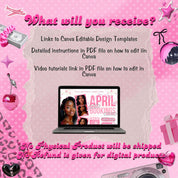April Booking Flyer Canva Template, Diy April Flyer, Hair Flyer, Easter Booking Flyer, Springs Flyers, April Makeup Flyer, Book Now Flyer