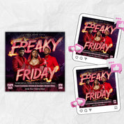Freaky Friday Party Flyer, Editable Friday party Flyer, DJ Nightclub Party, Adult Party Flyer, Social Media Canva Template, Instant download