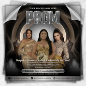 Prom Dress Flyer, Prom Flyer, Prom Flyer Template, Prom Dress flyer Template ,Prom Fashion Flyer,Prom Party Celebration Flyer Canva Template