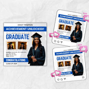 Graduate Flyer, Graduation Party, Graduation Invitation, Grad She Did It Party, Class Of 2025 Flyer, Grad Announcement Flyer, Canva Template