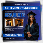 Graduate Flyer, Graduation Party, Graduation Invitation, Grad She Did It Party, Class Of 2025 Flyer, Grad Announcement Flyer, Canva Template