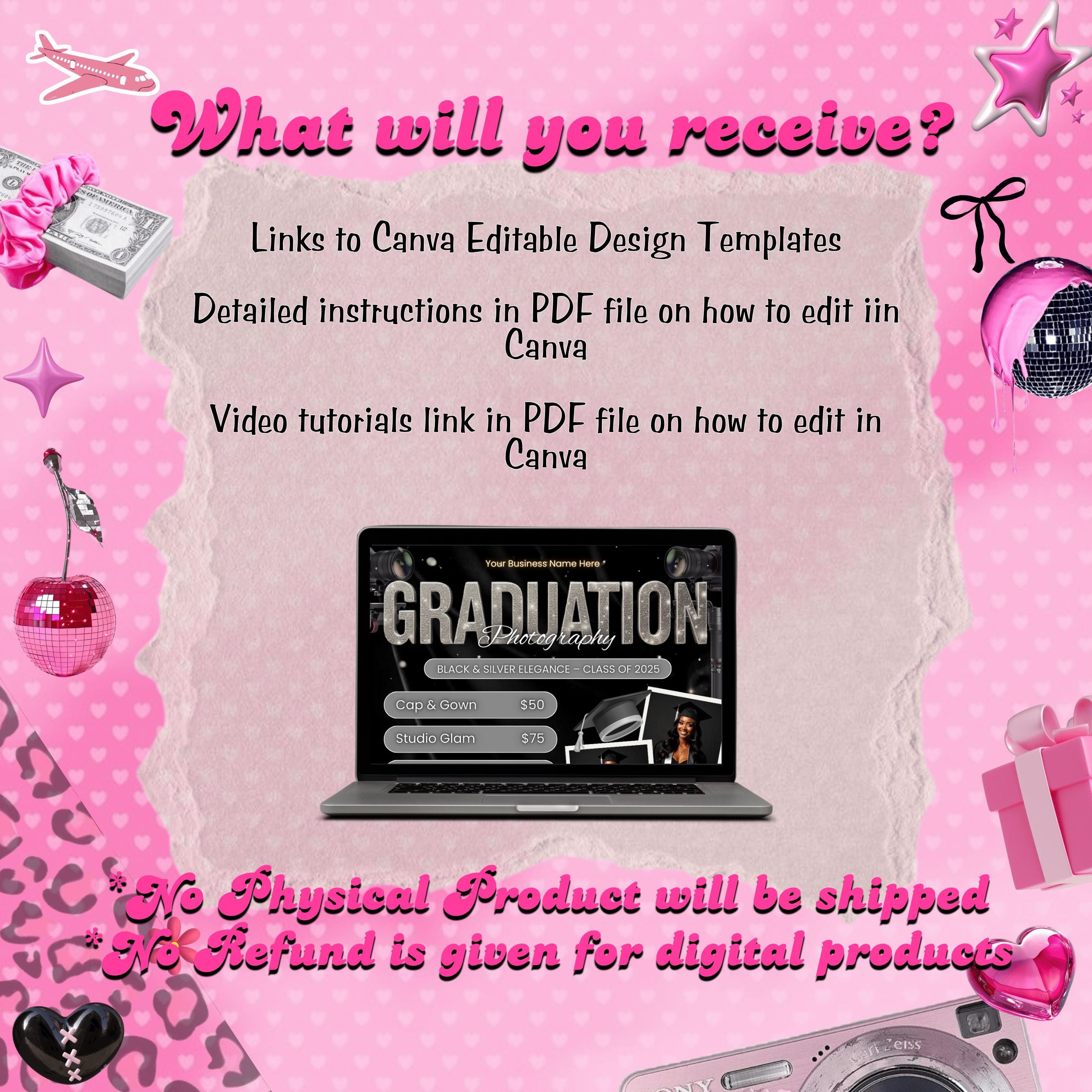 Graduation Photoshoot Flyer, Graduation Photos Flyer, Photographer Flyer, Grad Photo Shoot Flyer, Graduation Season Flyer, Canva Template,