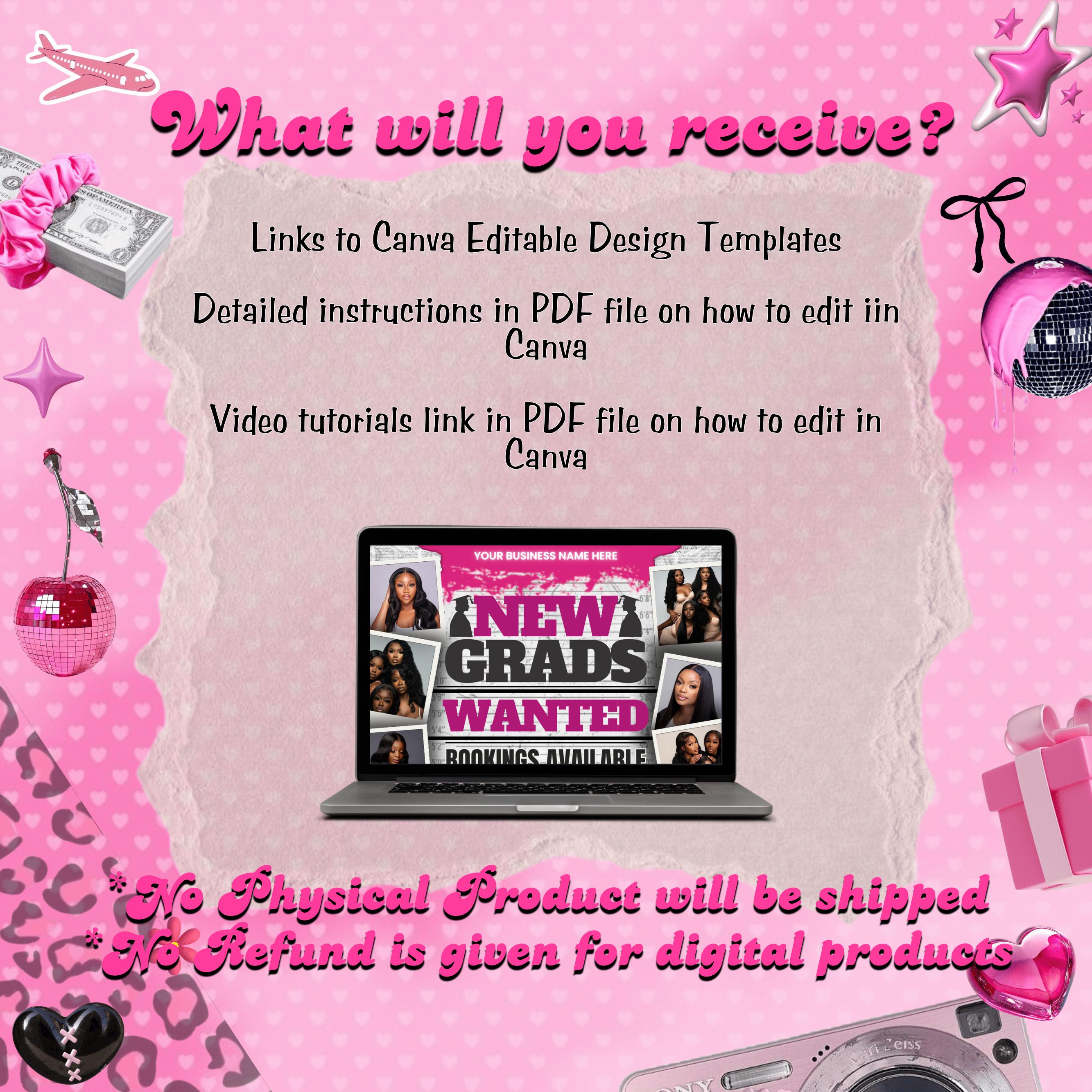 Graduation Booking Flyer, Graduation Special Flyer, Graduation Deals, Grad Books Open, Graduation Nail booking flyer, Hair, Lash Tech Flyer