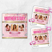 Mother's Day Booking Flyer, DIY Flyer Template, May Bookings flyer, Mother's Day Lash, May Wig, May Nails, May Braids Makeup Nails Lash