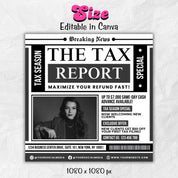 Tax Preparation Flyer, Tax Flyer, Tax Season, Tax Prep Season Flyer, Accountant Flyer, Tax Prep Instagram Template, Tax Preparation Flyer