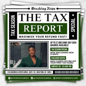Tax Preparation Flyer, Tax Flyer, Tax Season, Tax Prep Season Flyer, Accountant Flyer, Tax Prep Instagram Template, Tax Preparation Flyer