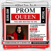 Vote Prom Queen Flyer, Prom Flyer,Prom Queen Campaign Flyer,Prom Queen Flyer,Campaign Flyer,High School Class of 2025,Homecoming Queen Flyer