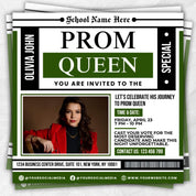Vote Prom Queen Flyer, Prom Flyer,Prom Queen Campaign Flyer,Prom Queen Flyer,Campaign Flyer,High School Class of 2025,Homecoming Queen Flyer