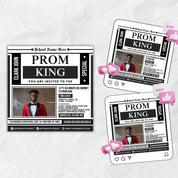 Vote for Prom King Flyer, Prom Send Off Flyer, Prom Invitation Flyer, Prom King Flyer, Graduation Flyer, Prom King Template, Canva Template