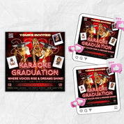 Graduation Party Flyer, Grad Party Invite, Class of 2025, Graduate Invitation, Grad Night Club Flyer, Diy Flyer Template Grad Canva Template