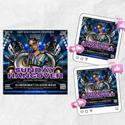 Sunday Hangover Party Flyer Template ,Sunday Party Flyer, Sunday Night Club Flyer, Club Party Flyer, Editable, Sunday Party Night Flyer
