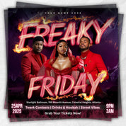 Freaky Friday Party Flyer, Editable Friday party Flyer, DJ Nightclub Party, Adult Party Flyer, Social Media Canva Template, Instant download