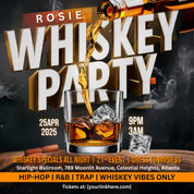 Whiskey Party Flyer, Night Club Flyer, DJ Party Invitation, Drink Party Flyer, Saturday party, Canva Editable Template, Instant Download