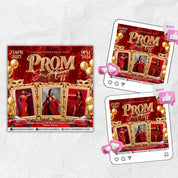 Prom Invitation, Prom Send Off Flyer, Prom Invitation Flyer, Prom Queen Flyer, Prom Sale Flyer, Prom Party Invite, Editable Canva Template
